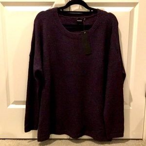 Dark purple one size sweater mono b nwt